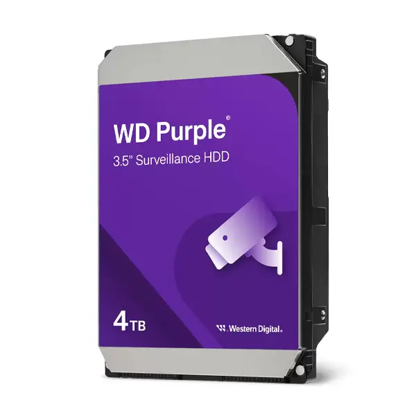 WD Purple Surveillance Hard Drive - 4TB