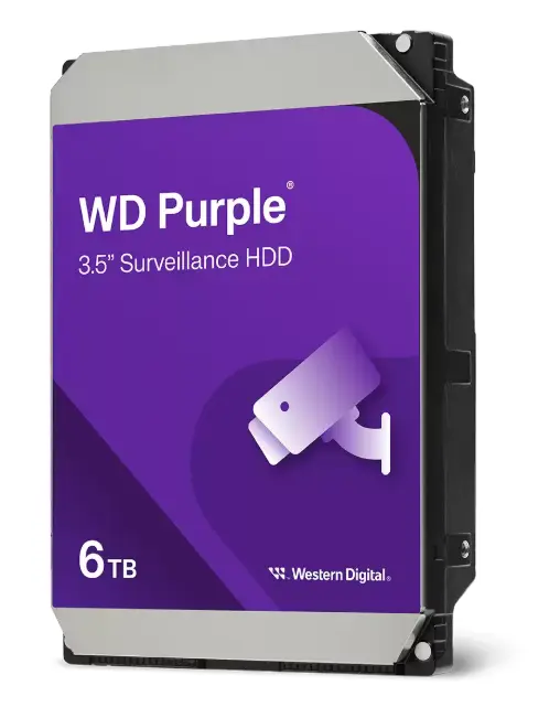 WD Purple Surveillance Hard Drive - 6TB